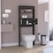 Tuhome Madrid Over The Toilet Cabinet, Double Door, Two Shelves, Black ALW7961 - alternate 3
